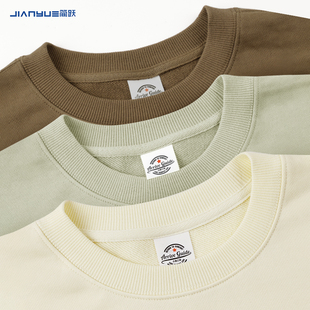 卫衣定制印logo工作服圆领重磅纯棉班服团队宽松外套来图订制刺绣