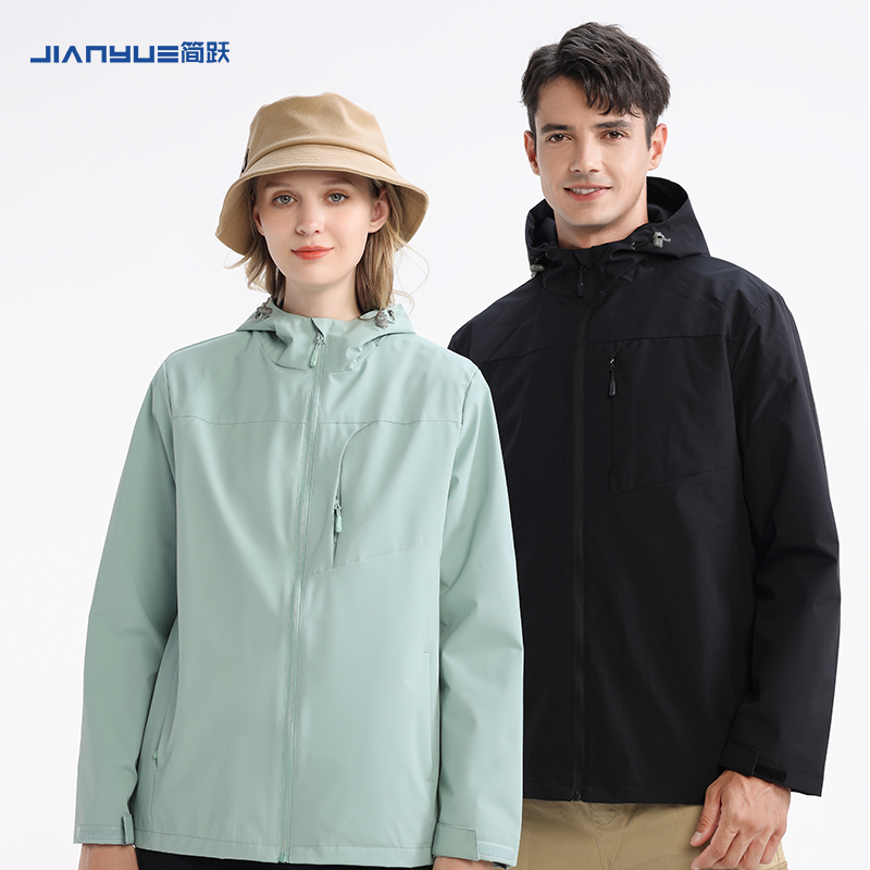 单层冲锋衣定制印字风衣夹克外套