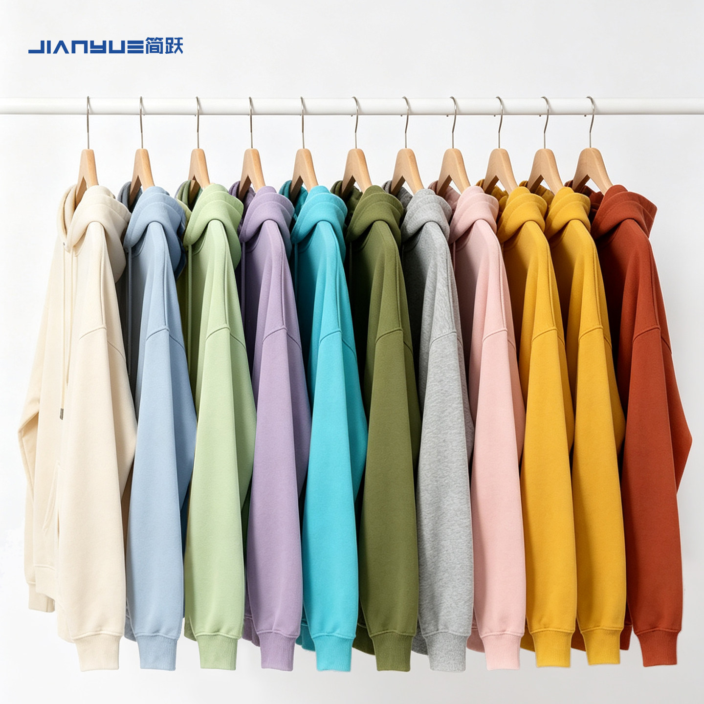 连帽卫衣定制印logo工作服外套