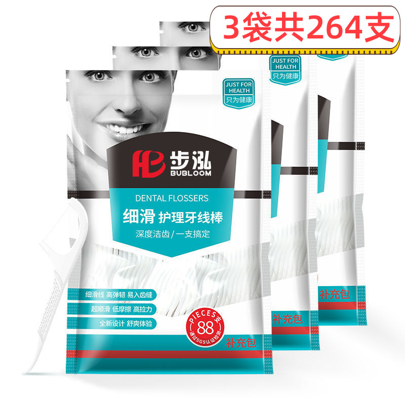 步泓牙线棒袋装88支/袋
