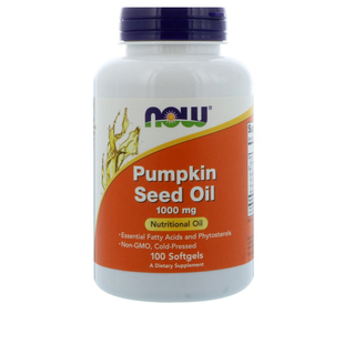 美国Now Foods诺奥南瓜籽油1000mg 100粒软凝胶 Pumpkin Seed Oil