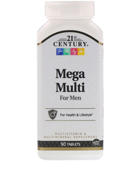21st Century 男士复合多种维生素及矿物质90片 Men's Mega Multi