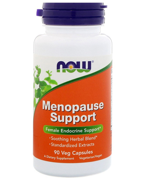 女性更年期保健Now Foods诺奥促进内分泌 Menopause Support 90粒