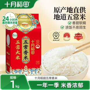 25年新米十月稻田大米五常香米1kg地道五常米2斤小袋尝鲜米饭香糯
