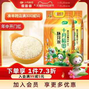 十月稻田东北胚芽米2.5kgx2真空尝鲜一年一季香米10斤