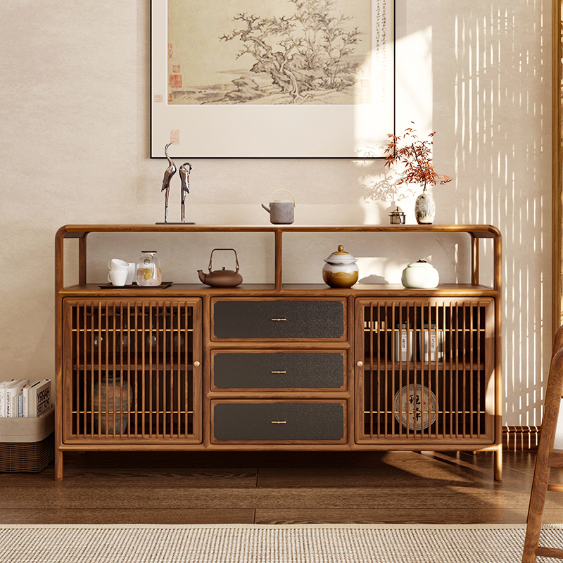 红酒杯收纳柜餐边柜宋式美学款