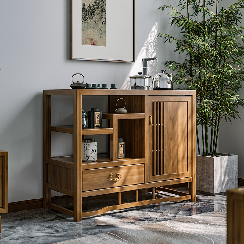 献唐新中式烧水柜实木厂家直销