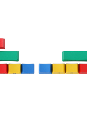 pbt rgby键帽 cmyk 机械键盘大键位 无刻侧刻poker gh60大键位