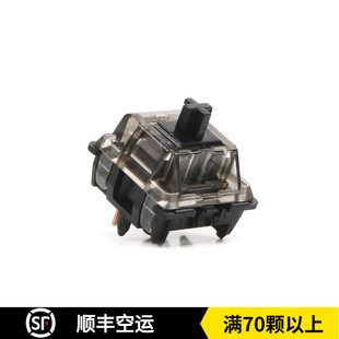 键帽馆JWK Ultimate black switch五脚黑轴高顺滑度线性58.5g触底