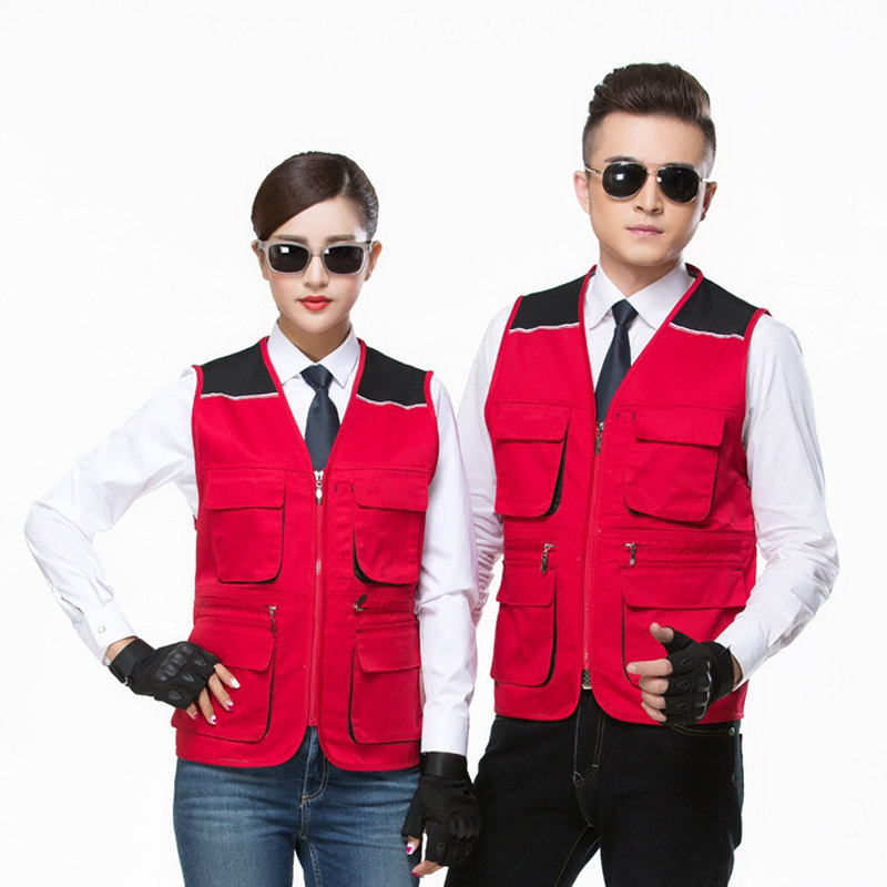 工作服马甲志愿者户外活动马甲定制定做logo拼色摄影钓鱼工服印字