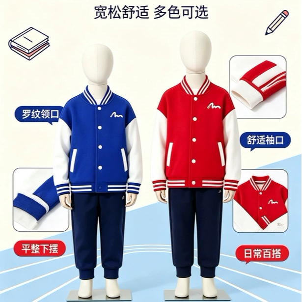 儿童棒球服外套春秋款2026新款女童洋气开衫上衣中大童装男童秋装