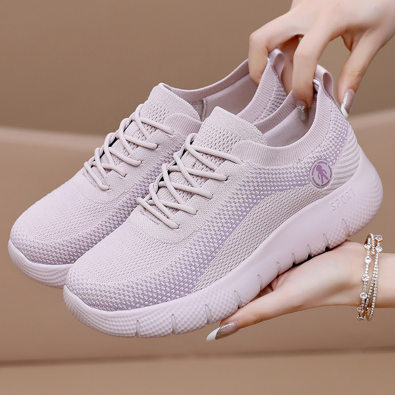 春夏新款老北京布鞋女一脚蹬网面运动休闲厚底健步鞋中老年妈妈鞋,女鞋,网面鞋,淘宝优惠券,粉丝福利购,淘宝优惠卷