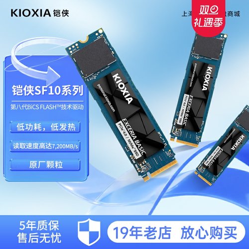 Kioxia铠侠SF10 系列1TB SSD固态硬盘M.2接口台式电脑笔记本硬盘