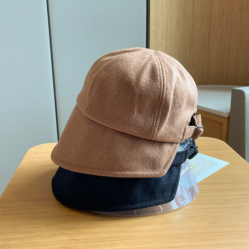 渔夫帽休闲女秋冬不规则毛呢