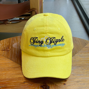 韩国风字母刺绣宽檐显脸小棒球帽子女秋冬新款灯芯绒鸭舌帽男潮帽