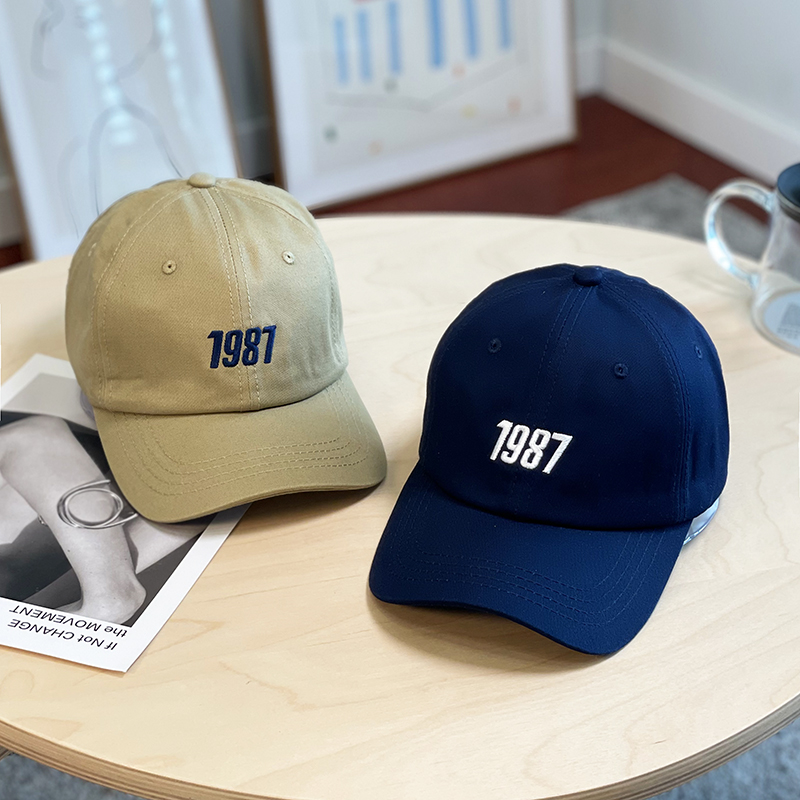 复古学生百搭弯檐情侣防晒遮阳帽