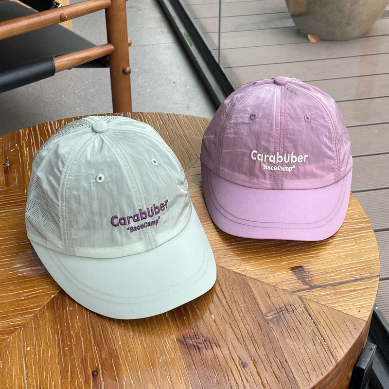 夏季超薄速干网眼透气加宽短檐棒球帽女简约休闲遮阳情侣鸭舌帽男