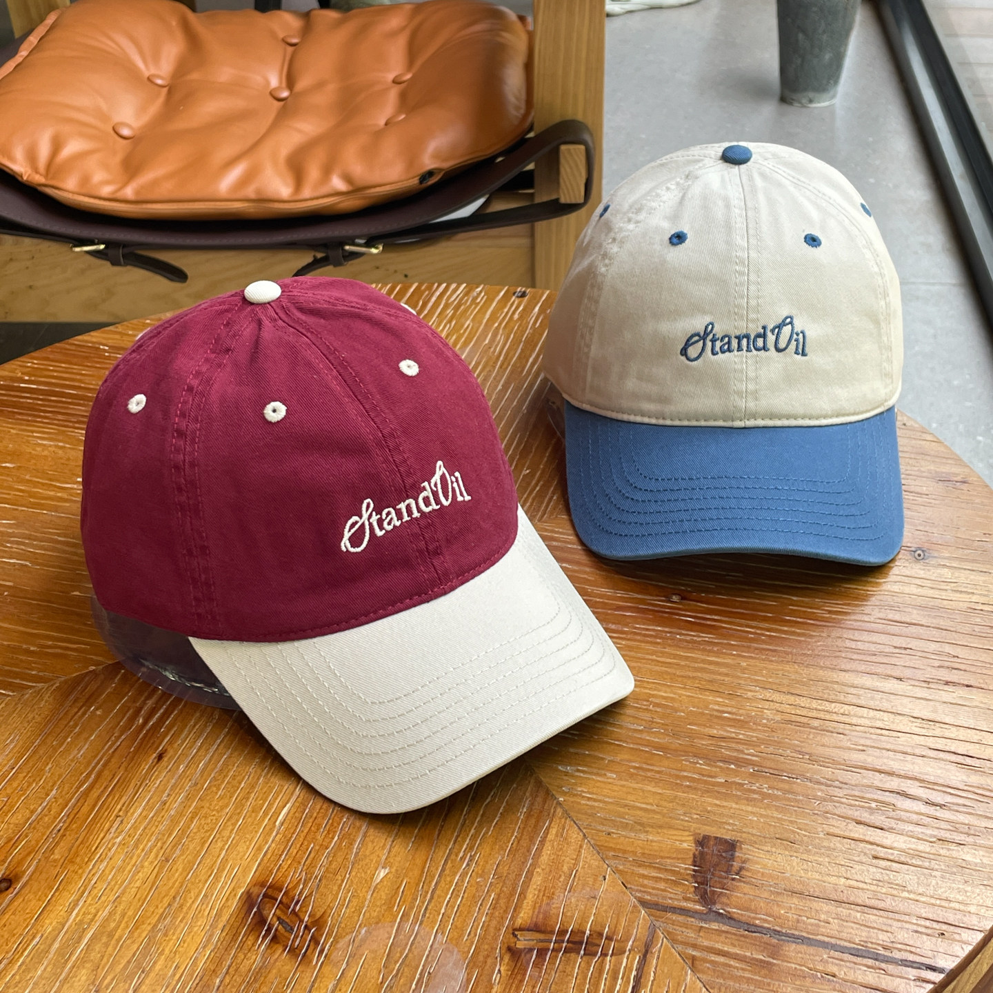 软顶拼色棒球帽子女情侣款四季款鸭舌帽男学院风减龄显脸小帽子