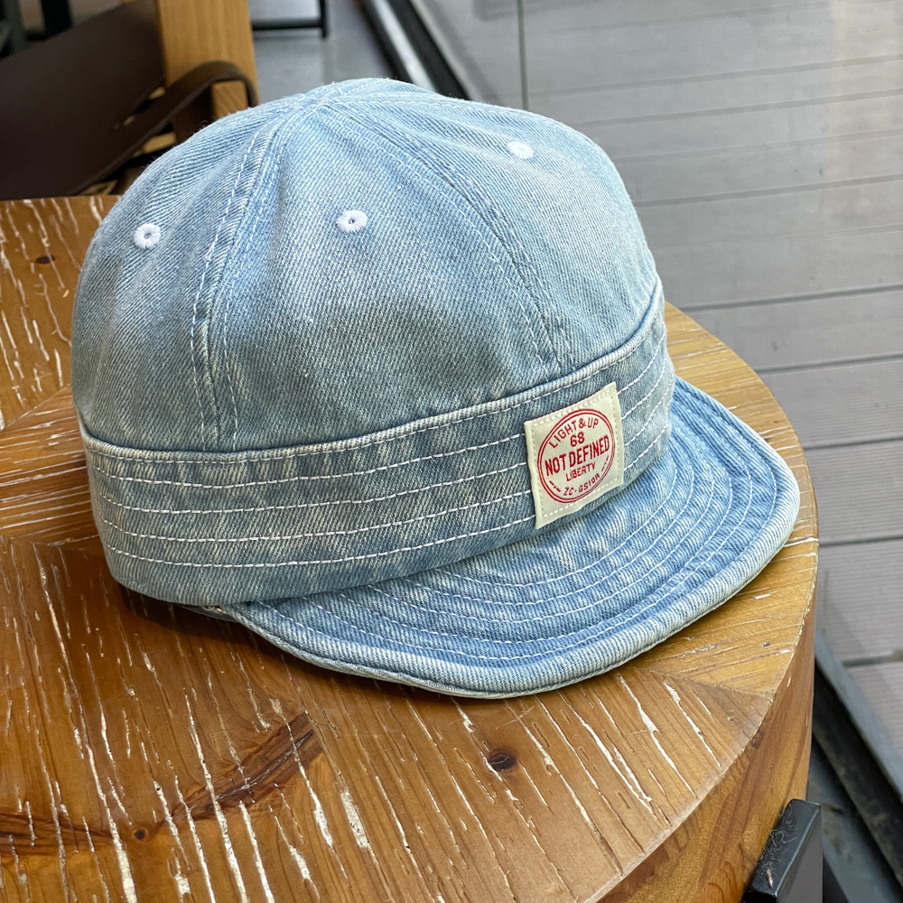 复古情侣水洗软帽檐牛仔帽女