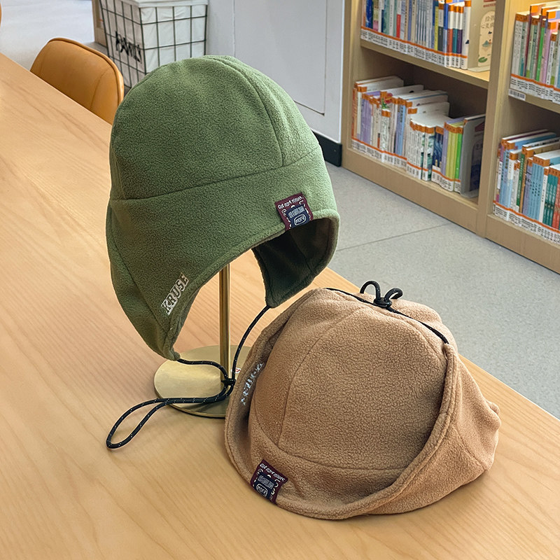 雷锋帽休闲男女秋冬摇粒绒
