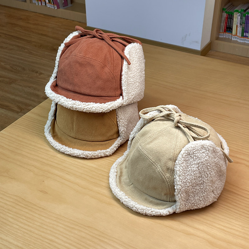 雷锋帽休闲男女秋冬短护耳帽