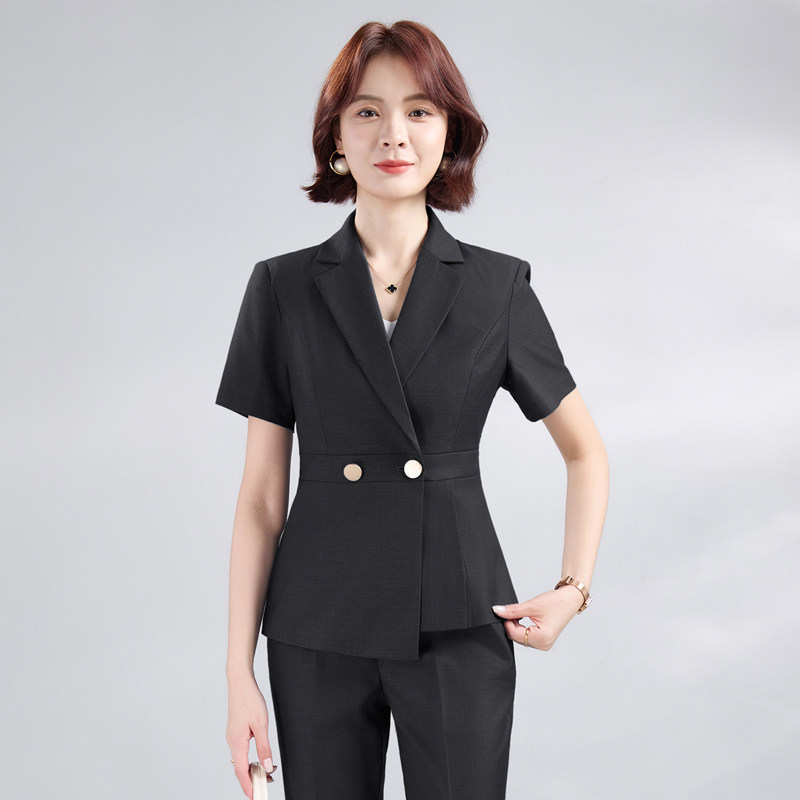 职业西装套装女春夏薄款短袖小个子售楼部珠宝店工装美容院工作服,女装/女士精品,西装,淘宝优惠券,粉丝福利购,淘宝优惠卷