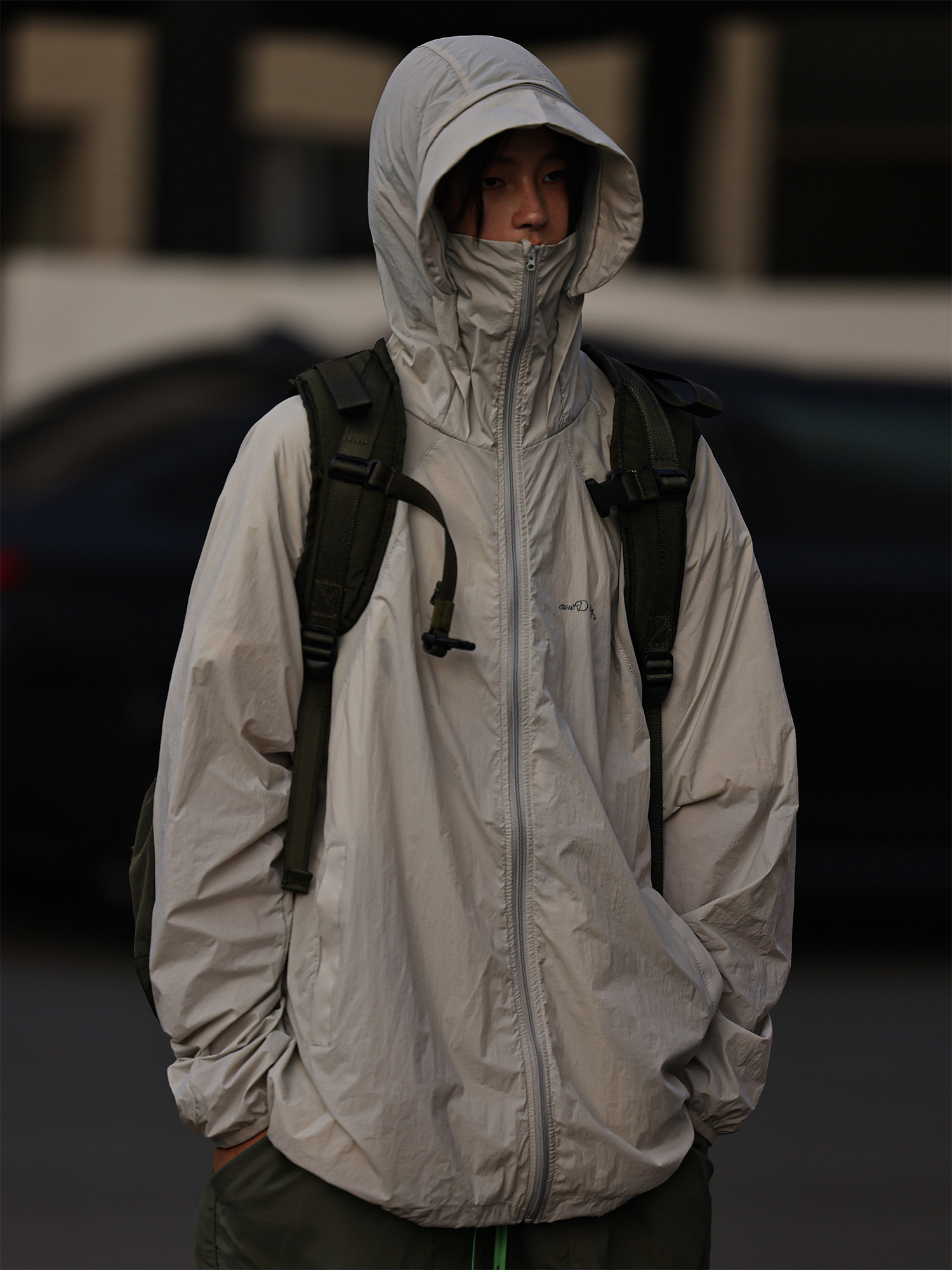 透气凉感轻薄防紫外线帽檐防晒衣