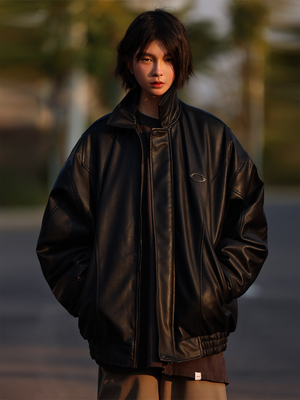 Nobodyknows翻领皮衣棉服