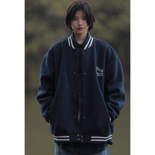 Nobodyknows春秋宽松棒球服