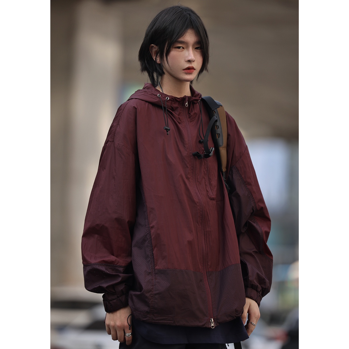 透气情侣户外薄外套防晒服