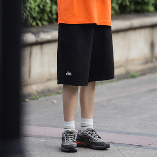 男女情侣短裤 基础多色针织字母刺绣麻棉运动裤 夏季 Nobodyknows