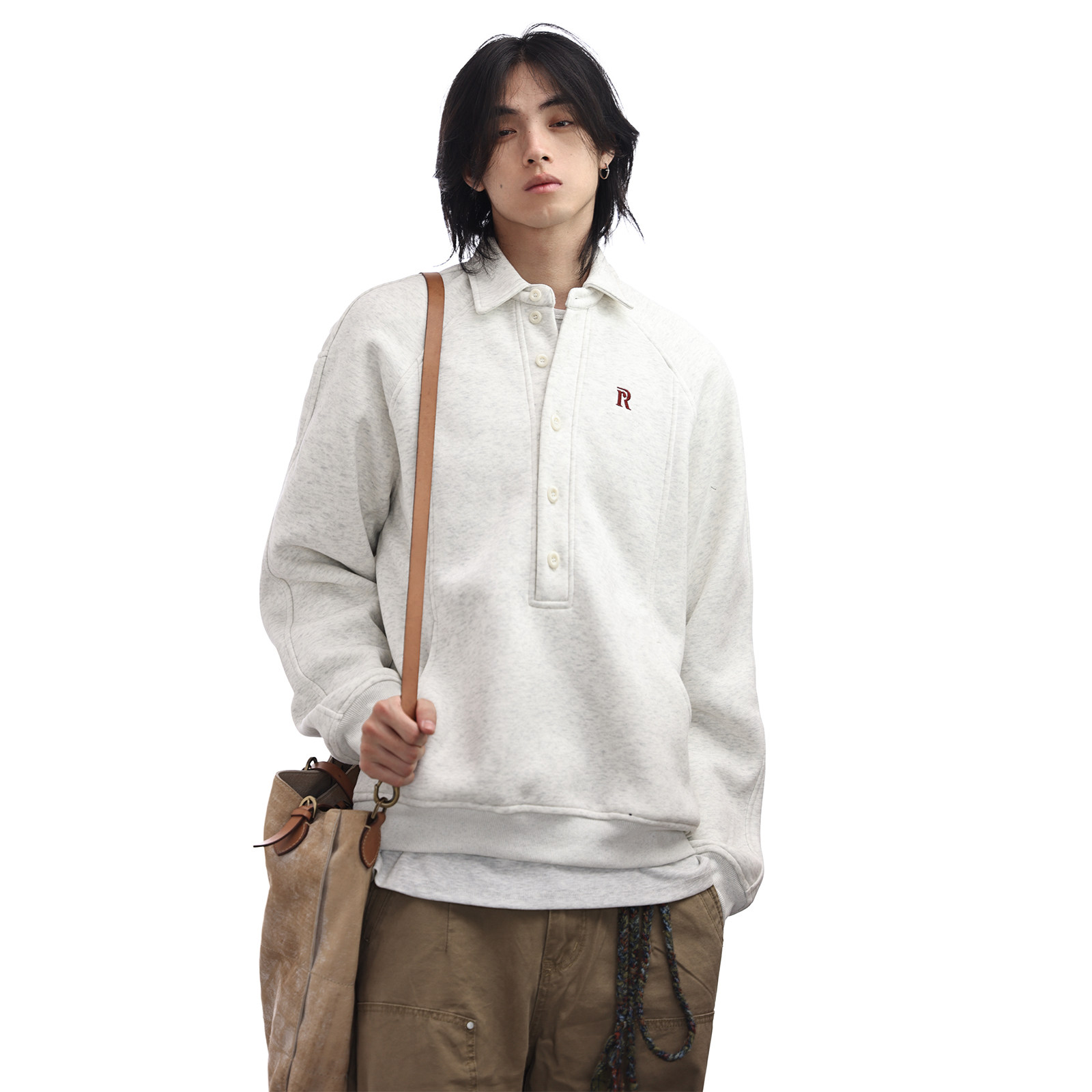 Nobodyknows美式复古半纽扣翻领卫衣套头学院风字母刺绣男女polo,男装,卫衣,淘宝优惠券,粉丝福利购,淘宝优惠卷