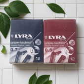 LYRA艺雅0.50.7自动笔铅芯小学生用书写顺滑不易断聚合体细铅笔芯