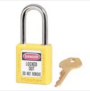 促销原装美国Master Lock玛斯特410MCNYLW工程塑料热塑绝缘挂锁