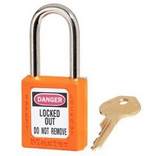 促销原装美国Master Lock玛斯特410MCNORJ工程塑料热塑绝缘挂锁