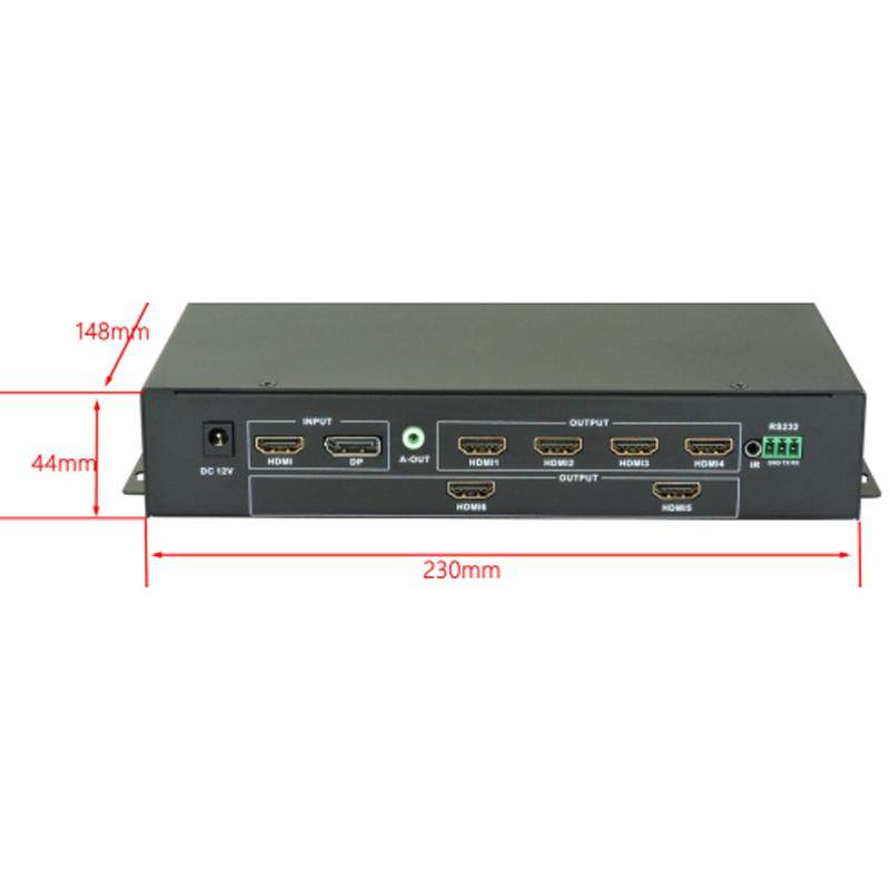 WECAN4K拼接器DP、HDMI输入，2屏，3屏，4屏，多路可选点对点