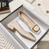 女鞋 气质单鞋 313233 法式 低跟中跟粗跟小香风34小码 女2025新款 秋季