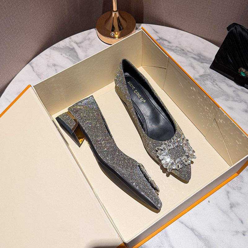 小码女鞋313233配裙子法式春款气质粗跟低跟单鞋女2026新款大码鞋,女鞋,浅口单鞋,淘宝优惠券,粉丝福利购,淘宝优惠卷