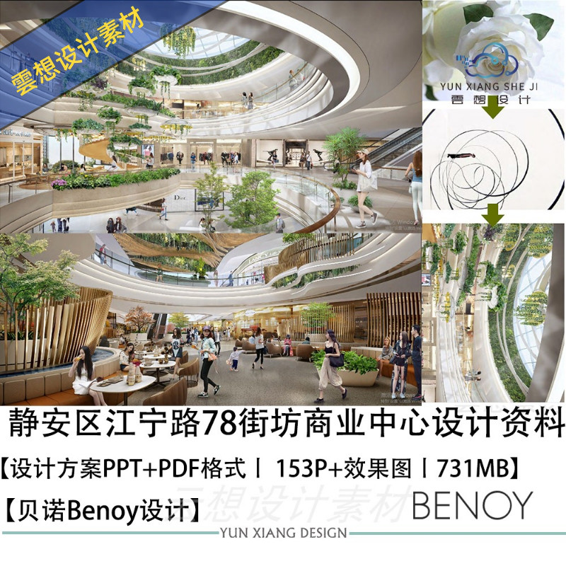 Benoy贝诺设计江宁路78街坊商业中心设计方案效果图PPT方案文本