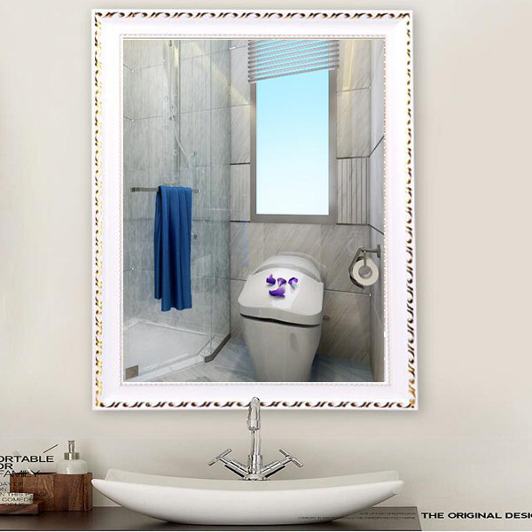 欧式粘贴浴室镜带框镜子壁挂卫生间镜卫浴镜梳妆化妆贴墙镜子|ruв категории награду материалов, туалетные принадлежности, сантехника, мебель, зеркало в ванной - от Buy2taobao.com для оказания профессиональной услуги покупки агента Taobao