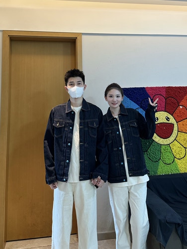 3KU夫妇早秋新款百搭长袖牛仔外套夹克男女情侣款休闲百搭上衣潮