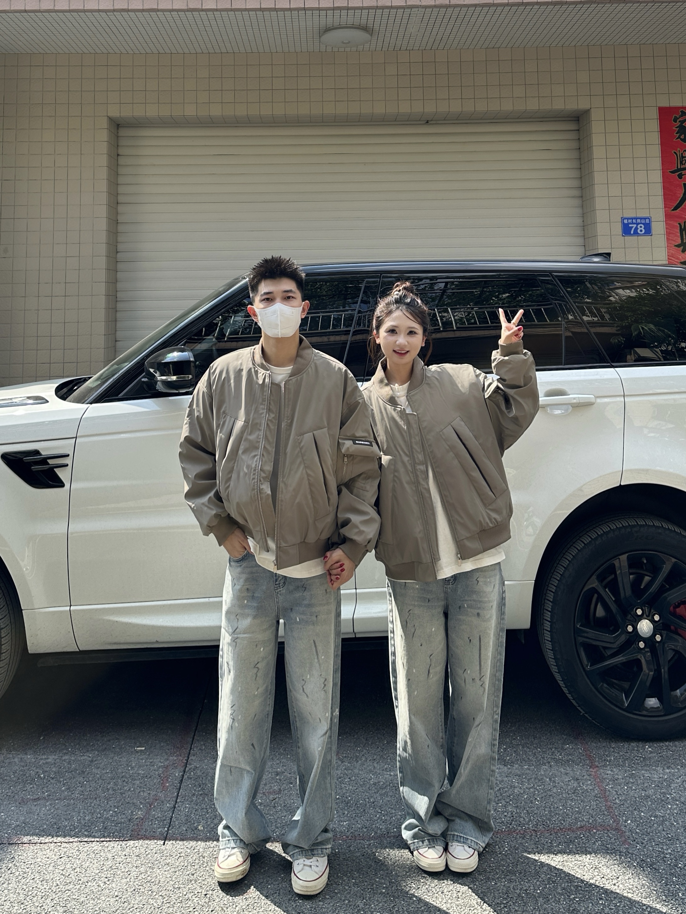 3KU夫妇冬季新款棒球领加厚保暖棉服PU皮棉衣男女同款夹克上衣潮