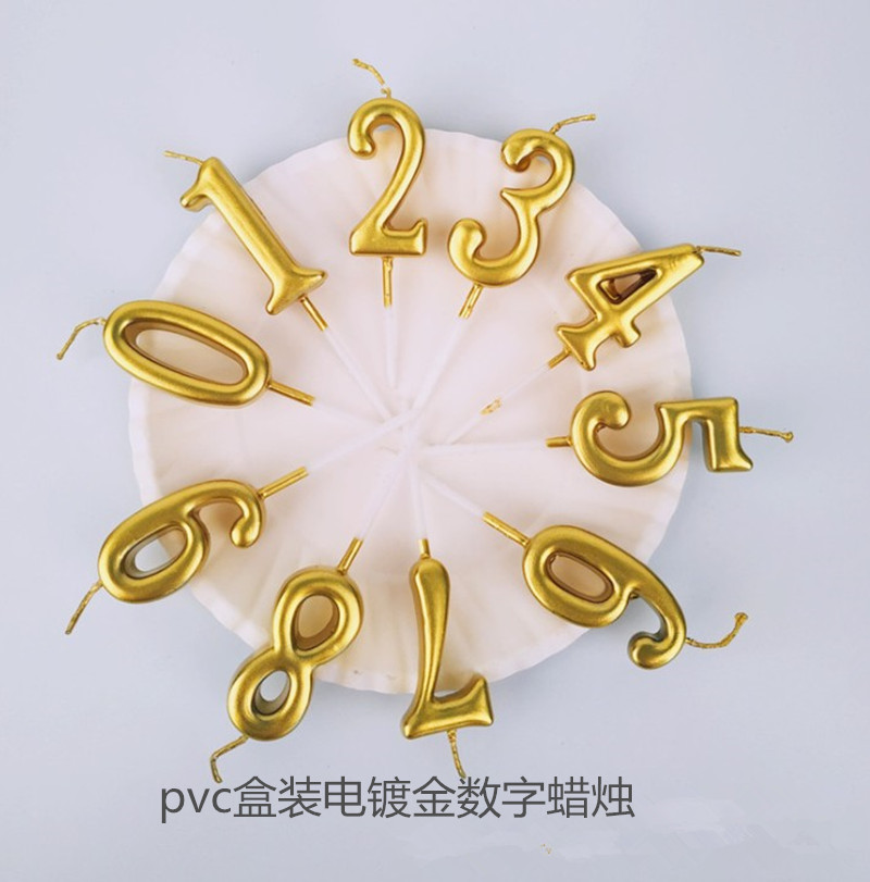 0立体数字生日派对装饰品蜡烛