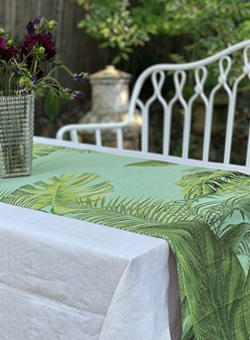 ADL法国原产百合工坊桌旗法式织锦凡尔赛宫轻奢高端粉色淡蓝色