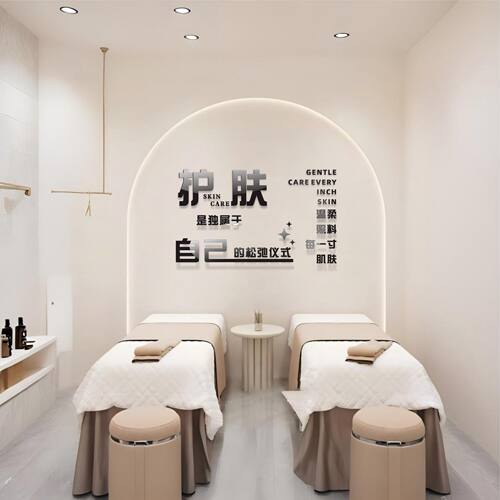 美容养生防水墙贴文化装饰