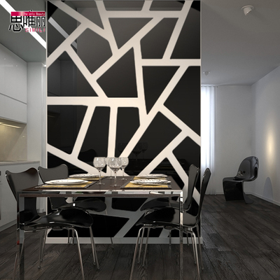 亚克力冰格镜面客厅沙发电视墙贴