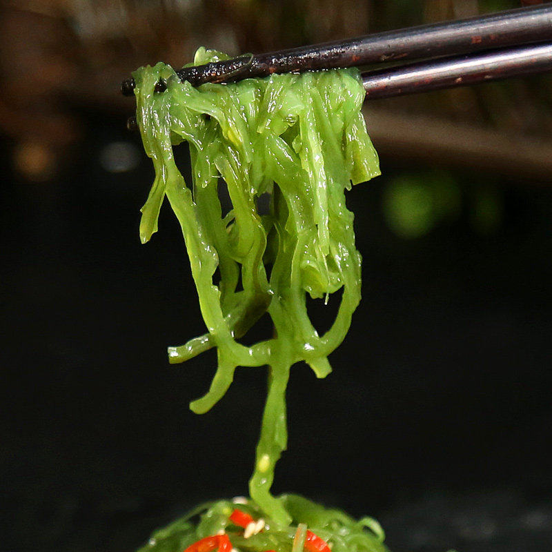 裙带菜海带丝1公斤/包开袋即食中华海草即食菜藻凉拌菜沙拉海藻丝