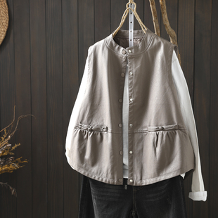 巨好看的马甲女叠穿2026春新款PU时尚穿搭宽松正流行坎肩无袖背心