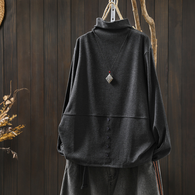 内搭打底衫2025新款女秋冬高级感小个子气质灰色长袖上衣单穿t恤