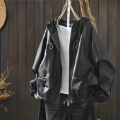 黑色皮衣外套女酷飒风2026女新款 独特机车显瘦超好看pu皮夹克 春季